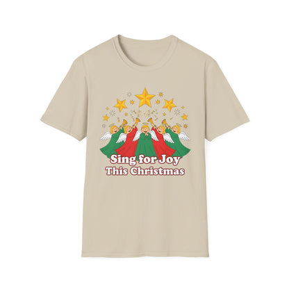 A082 - Sing for Joy This Christmas Angel Choir T-Shirt