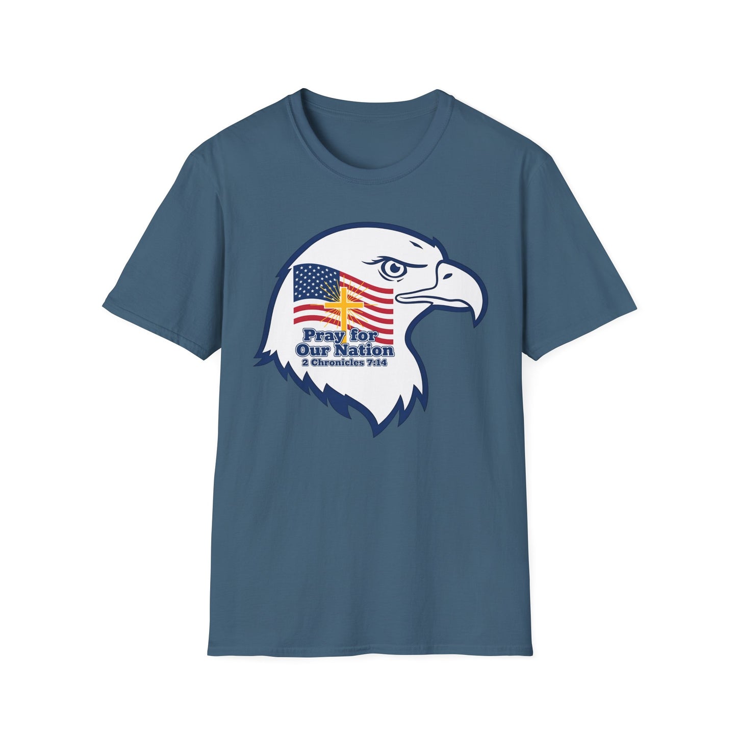 Pray for Our Nation Christian Patriotic T-Shirt
