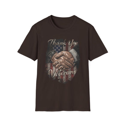 Thank You Veterans Unisex Softstyle Patriotic T-Shirt