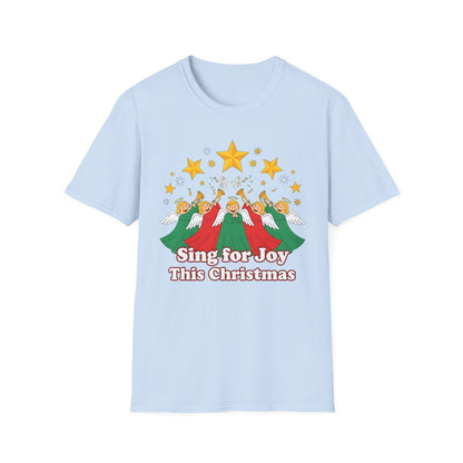 A082 - Sing for Joy This Christmas Angel Choir T-Shirt