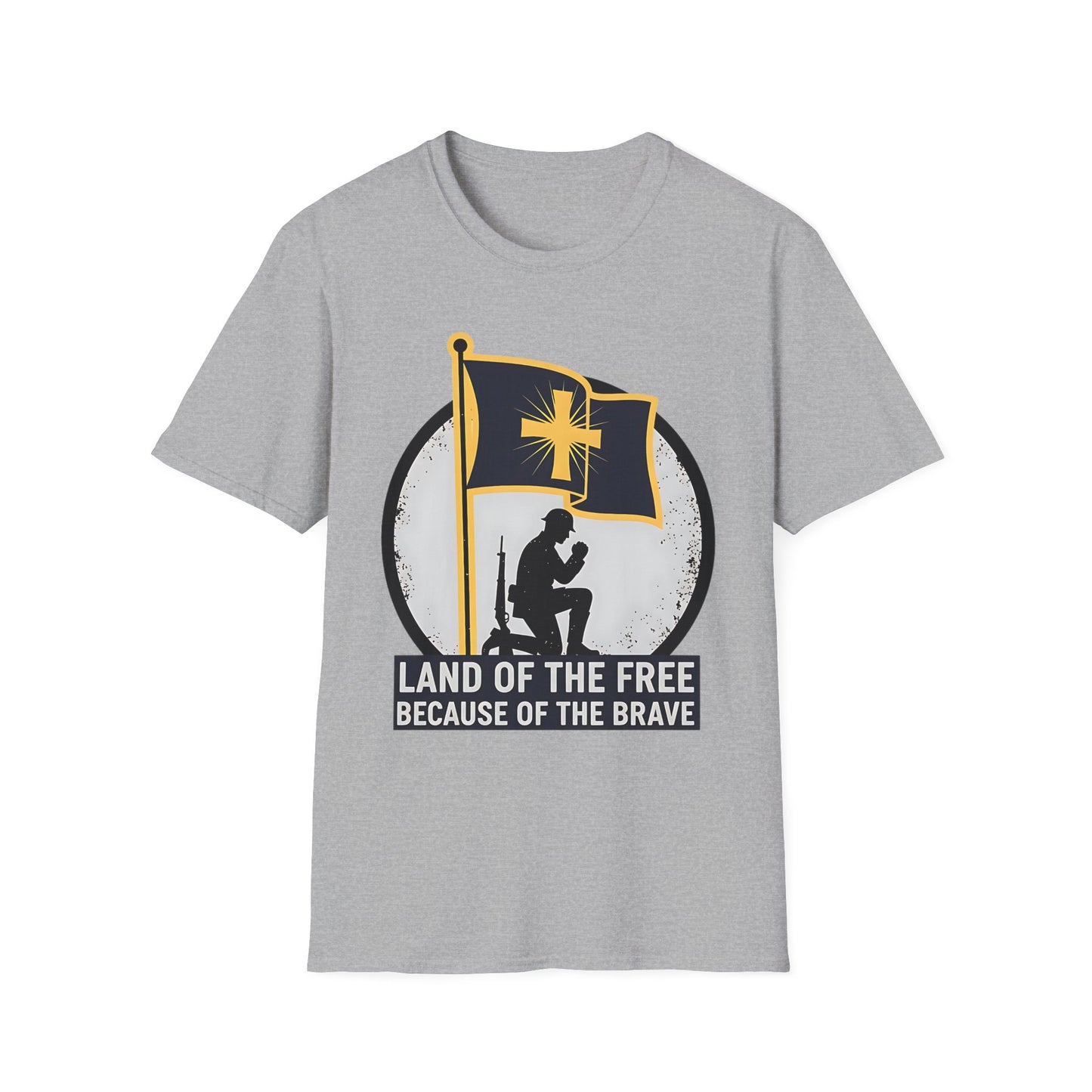 Land of the Free Because of the Brave Patriotic T‑Shirt