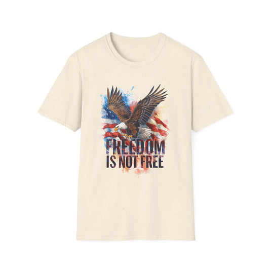 A043 - Freedom is Not Free - Flag and Eagle Patriotic T-Shirt
