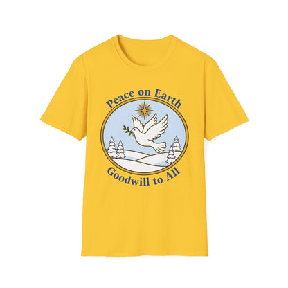 A061 - Peace on Earth Goodwill to All Christian T-Shirt
