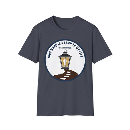 Your Word is a Lamp to My Feet Psalm 119:105 Inspirational Christian T-Shirt