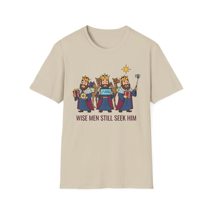 A090 - Wise Men Still Seek Him Funny Christmas T-Shirt
