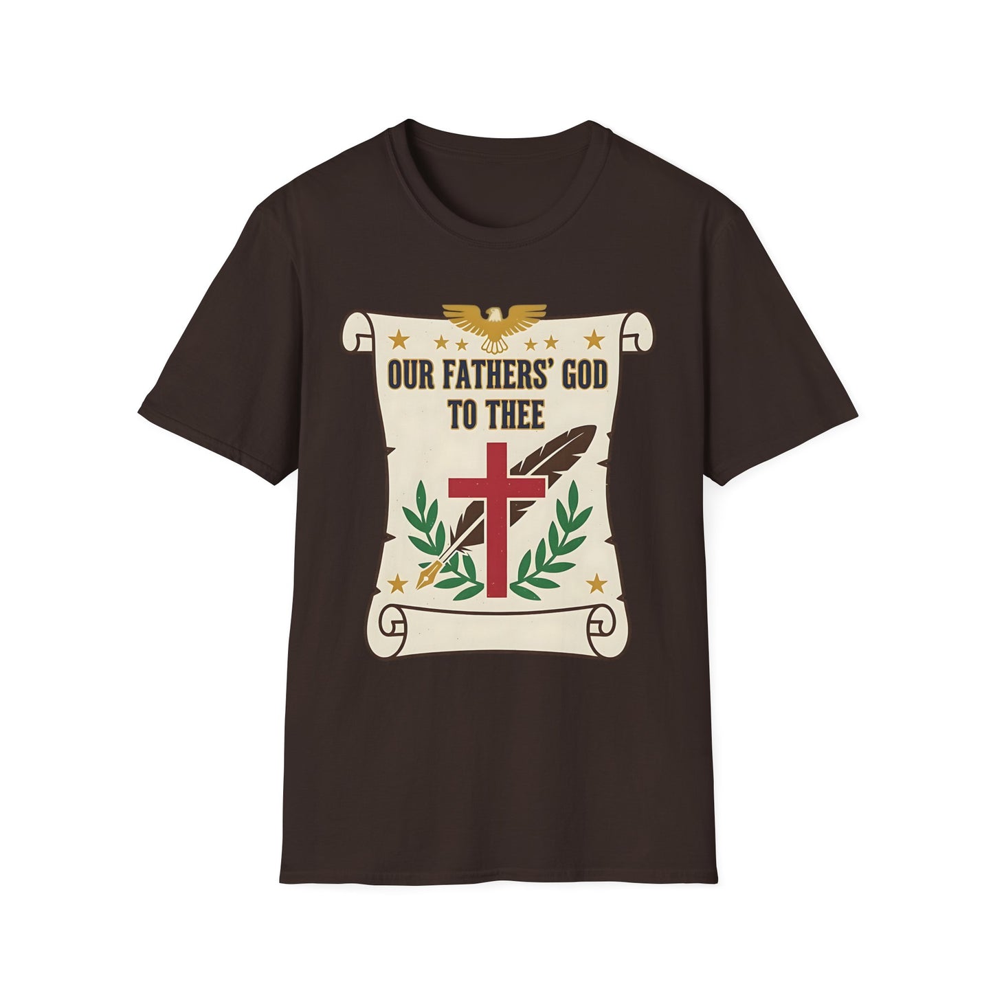 Our Fathers' God to Thee Christian Hymn T-Shirt