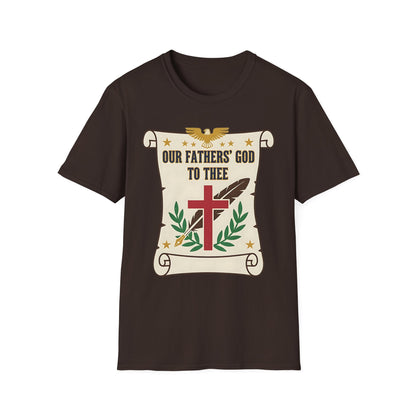 Our Fathers' God to Thee Christian Hymn T-Shirt