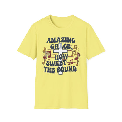 Amazing Grace Musical Unisex Softstyle Christian T-Shirt
