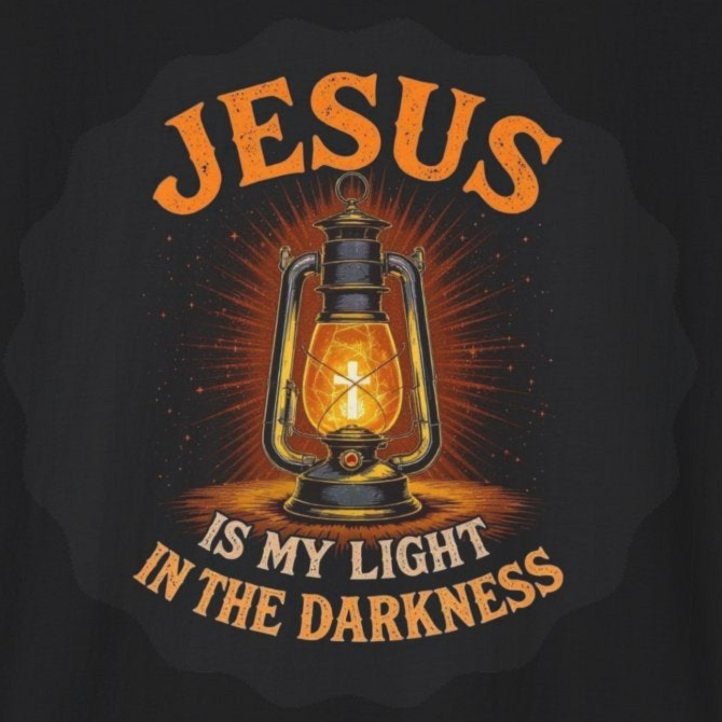 A028 - Jesus Is My Light in the Darkness - Inspirational Christian T-Shirt