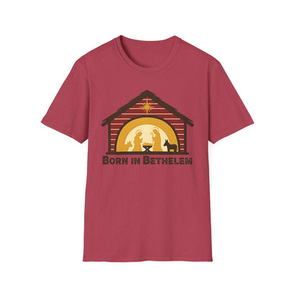 Born in Bethlehem Unisex Softstyle Christmas T-Shirt