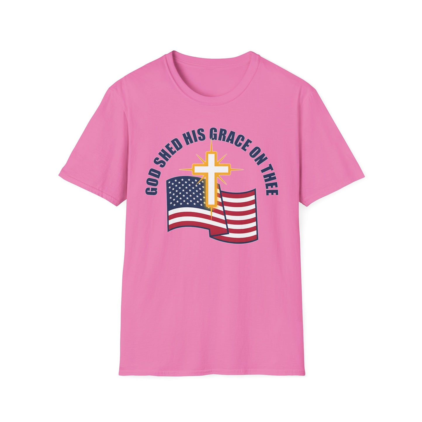 God Shed His Grace on Thee Christian Patriotic T-Shirt