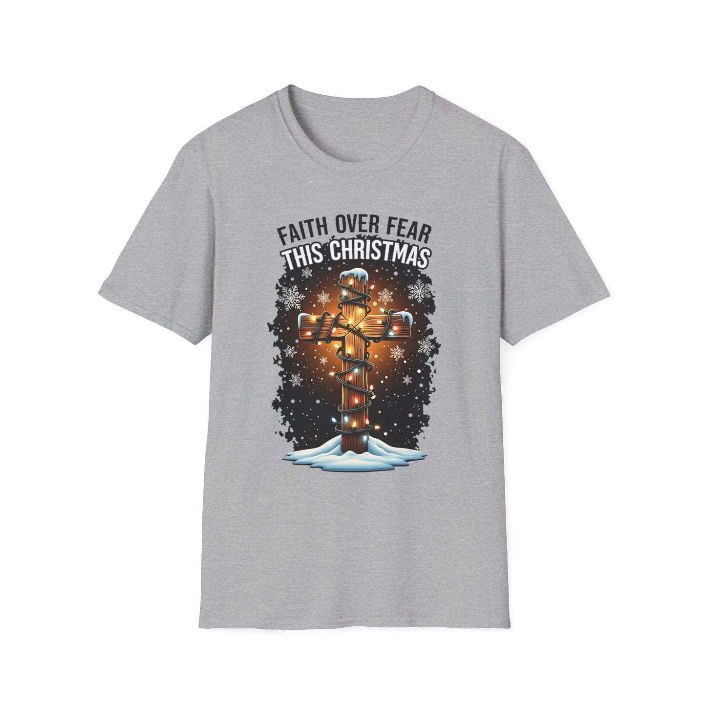 A064 - Faith Over Fear This Christmas T-Shirt