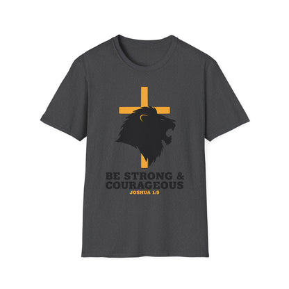 Be Strong & Courageous Joshua 1:9 Inspirational Christian T-Shirt