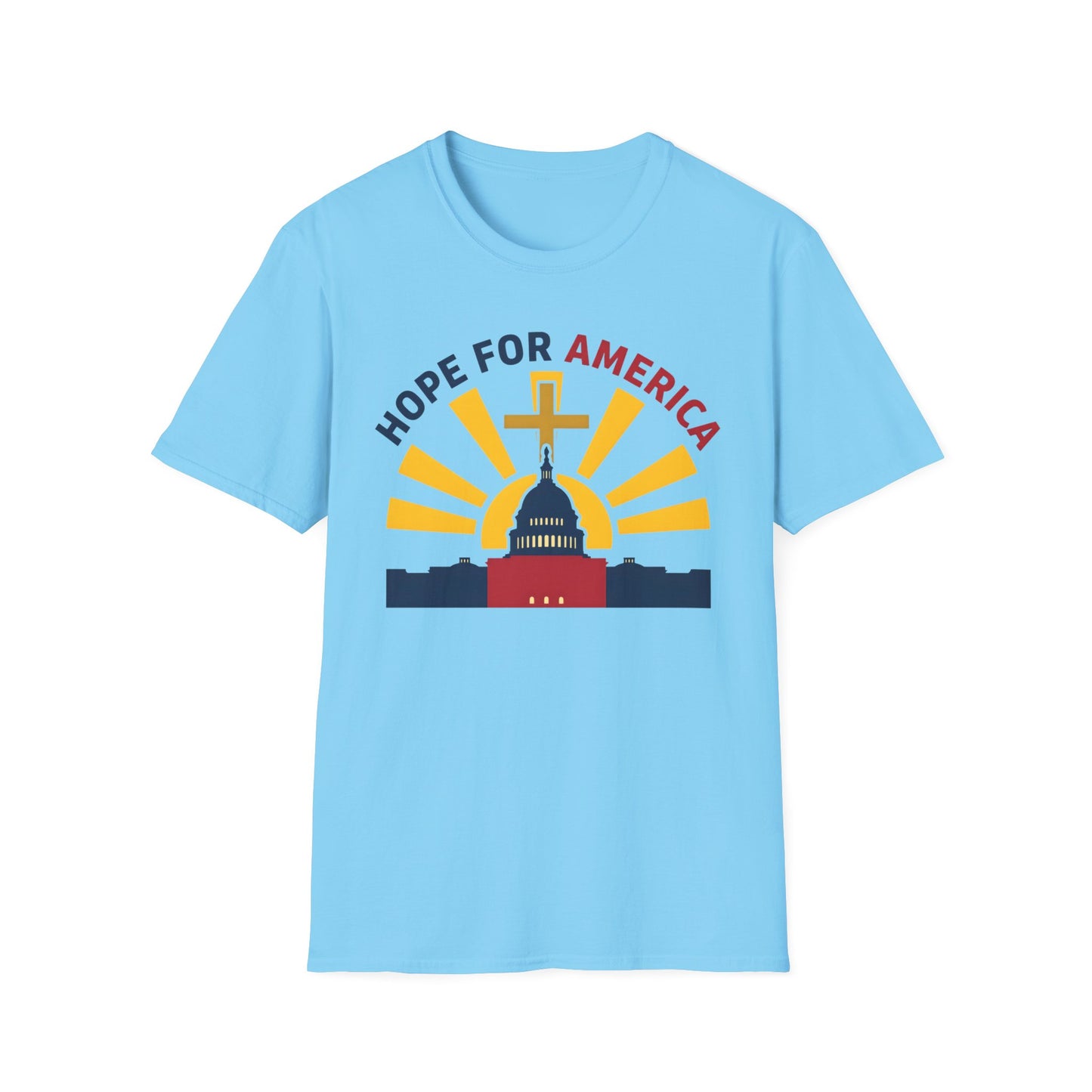 Hope for America Christian Patriotic T-Shirt — Capitol & Cross Design