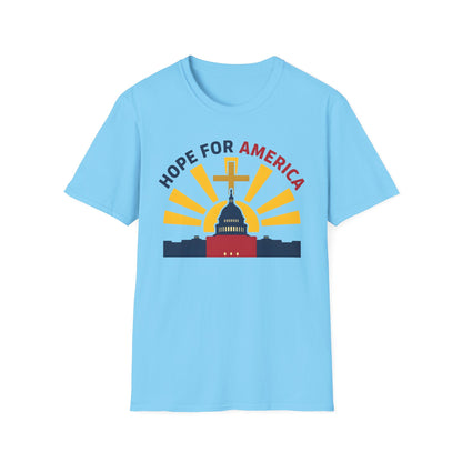 Hope for America Christian Patriotic T-Shirt — Capitol & Cross Design