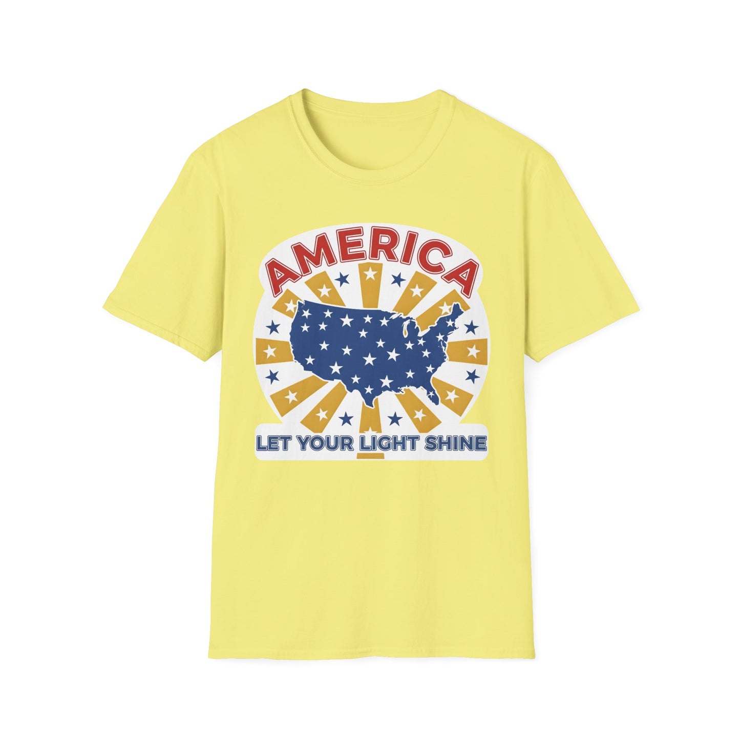 America Let Your Light Shine Patriotic USA T-Shirt