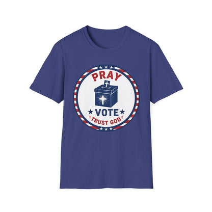 Pray Vote Trust God Patriotic Christian T-Shirt