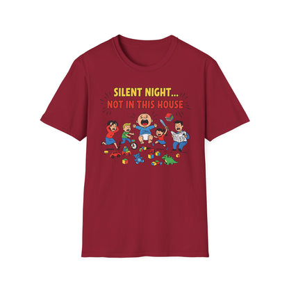 Silent Night Not in This House Funny Christmas T-Shirt