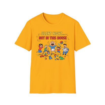 Silent Night Not in This House Funny Christmas T-Shirt