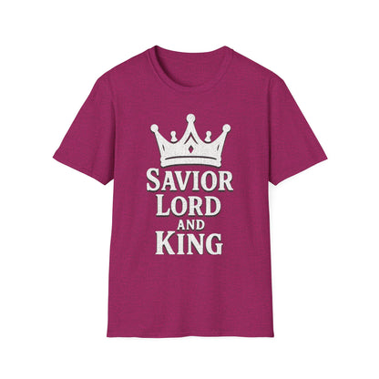 Savior Lord and King Unisex Softstyle Christian T-Shirt