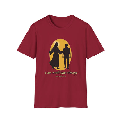 I Am With You Always Faith-Inspired Christian T-Shirt Matthew 28:20