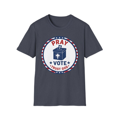 Pray Vote Trust God Patriotic Christian T-Shirt