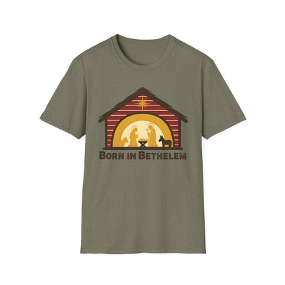Born in Bethlehem Unisex Softstyle Christmas T-Shirt