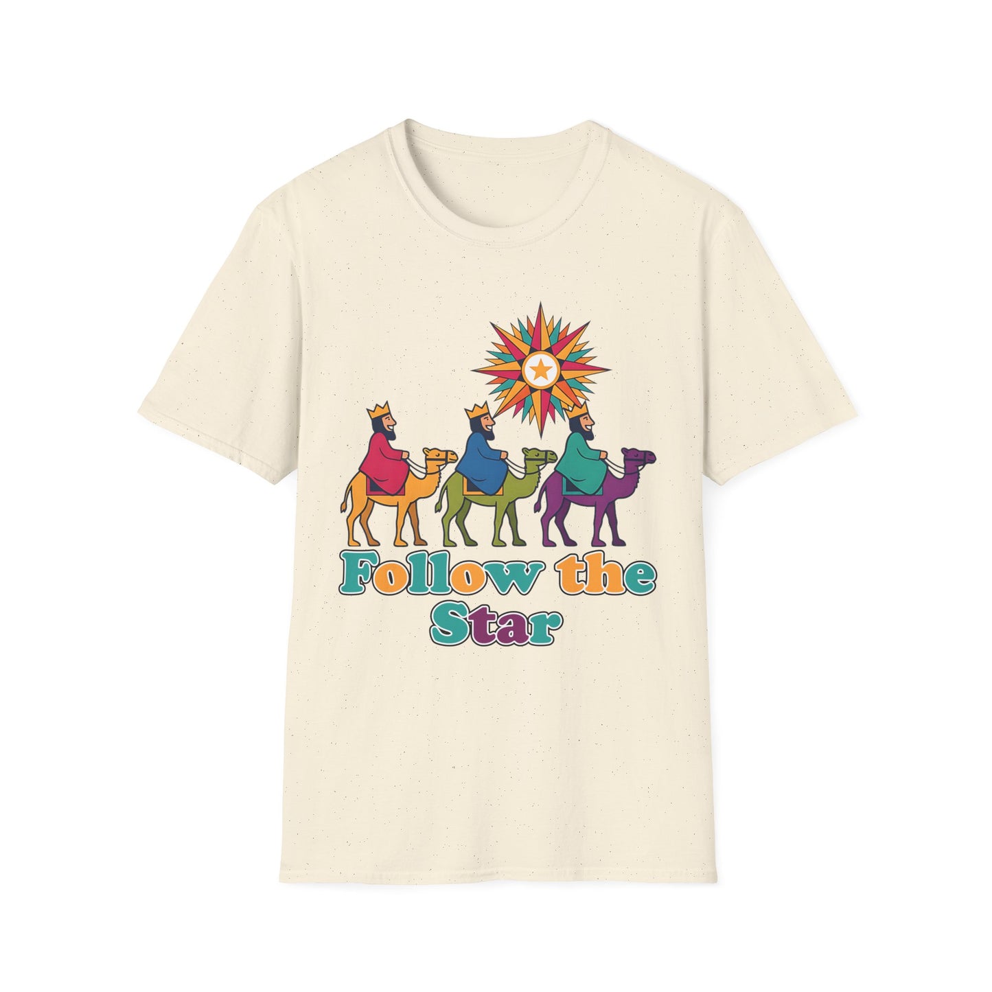 A088 - Follow the Star Christian Christmas T-Shirt