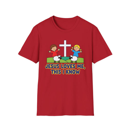 A122V1 - Jesus Loves Me Unisex Softstyle Christian T-Shirt