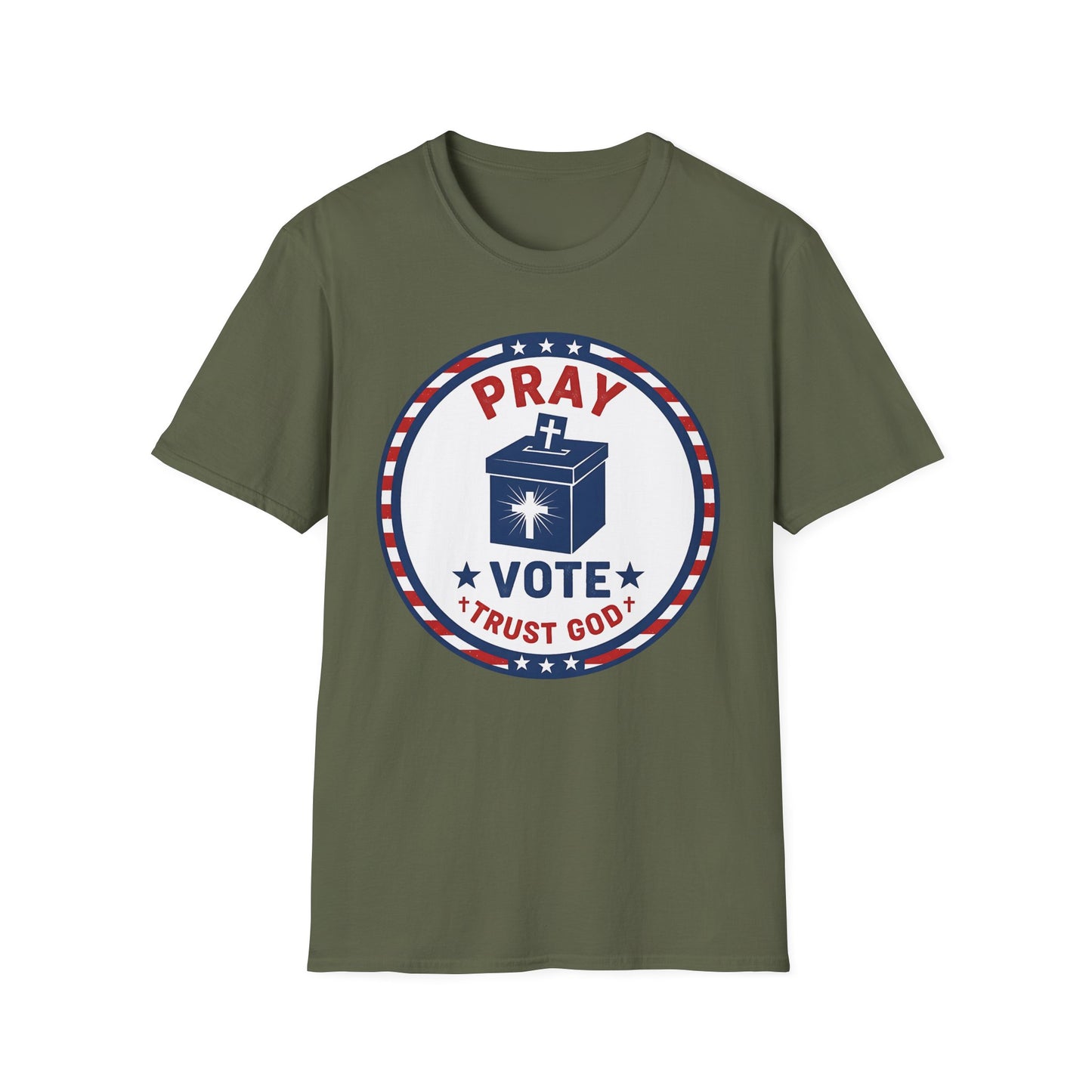 Pray Vote Trust God Patriotic Christian T-Shirt