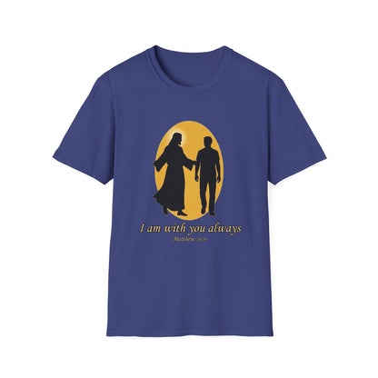 I Am With You Always Faith-Inspired Christian T-Shirt Matthew 28:20