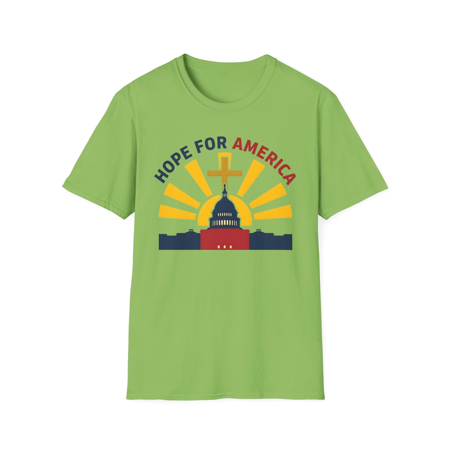 Hope for America Christian Patriotic T-Shirt — Capitol & Cross Design