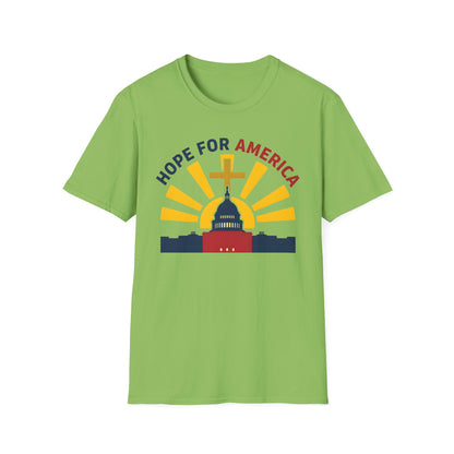 Hope for America Christian Patriotic T-Shirt — Capitol & Cross Design