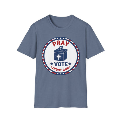 Pray Vote Trust God Patriotic Christian T-Shirt