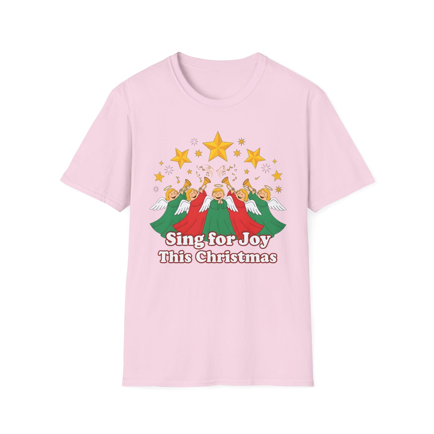 A082 - Sing for Joy This Christmas Angel Choir T-Shirt