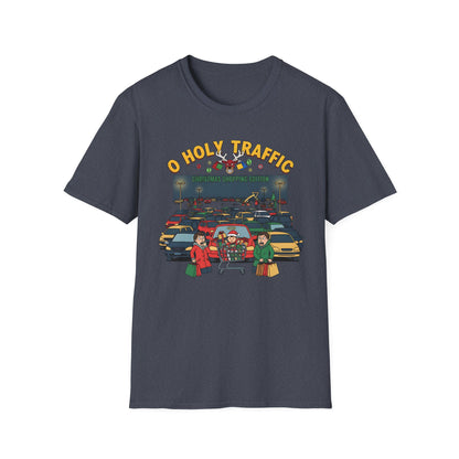 O Holy Traffic Christmas Shopping Edition Funny Holiday Tee
