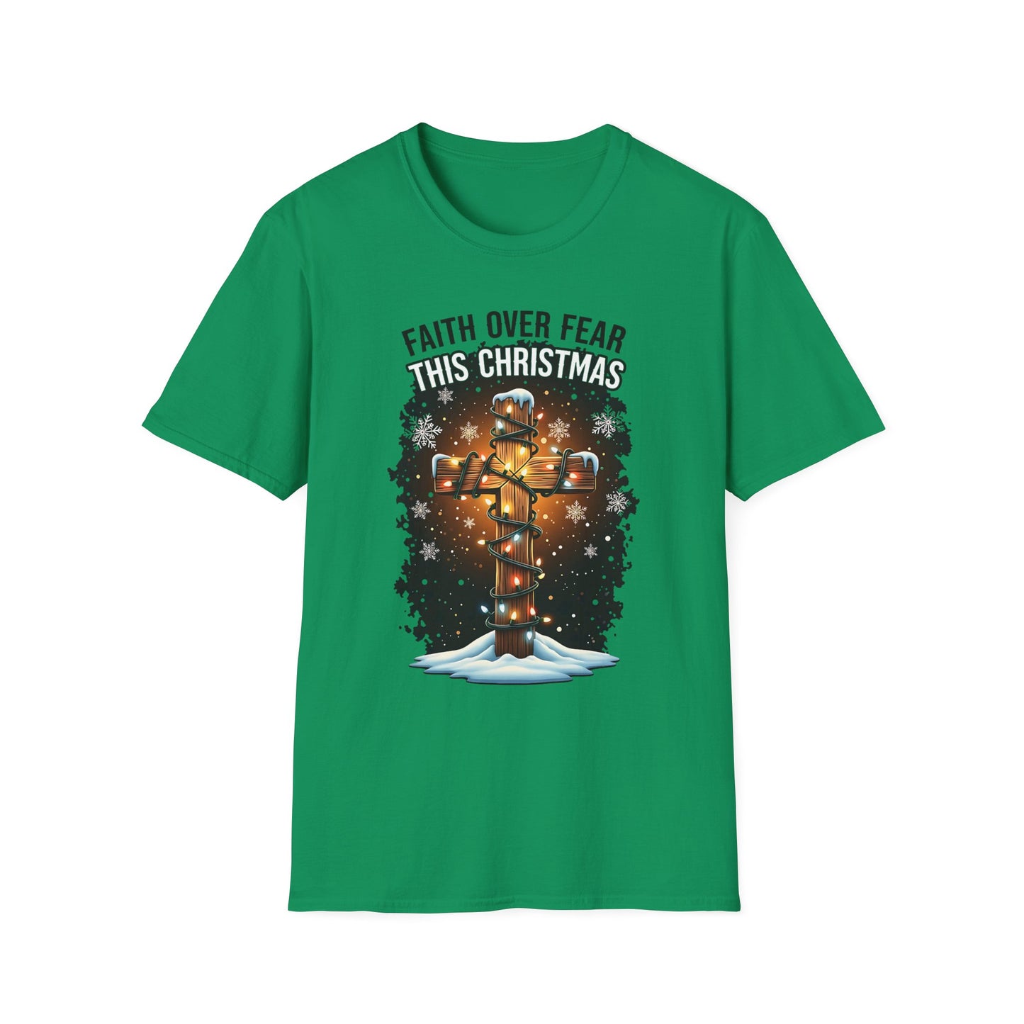 A064 - Faith Over Fear This Christmas T-Shirt