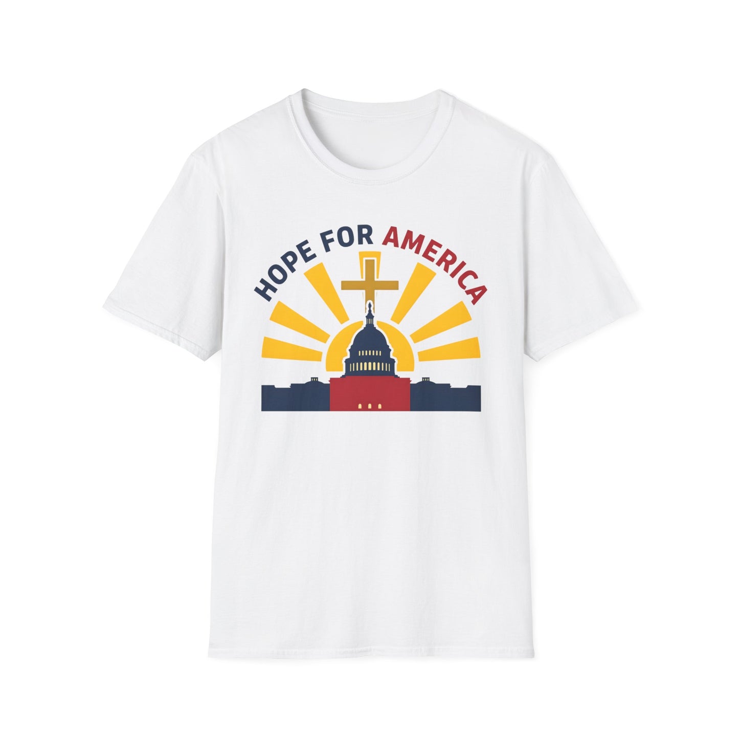 Hope for America Christian Patriotic T-Shirt — Capitol & Cross Design