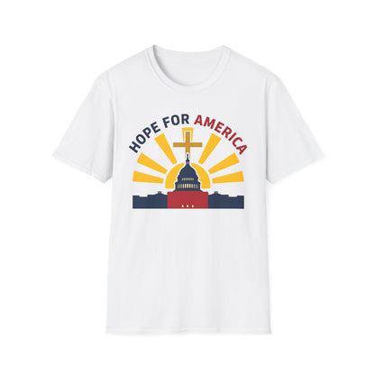 Hope for America Christian Patriotic T-Shirt — Capitol & Cross Design