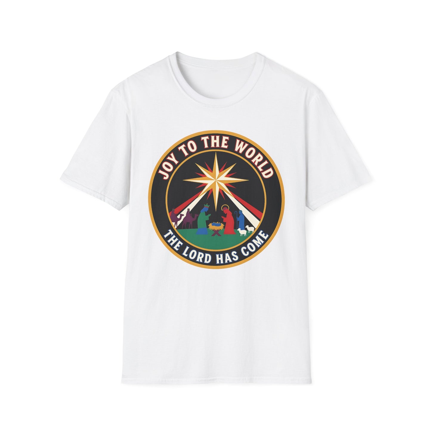 A062 - Joy to the World the Lord Has Come Unisex Christian Christmas T-Shirt