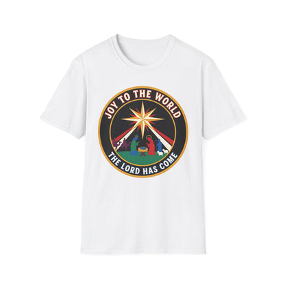 A062 - Joy to the World the Lord Has Come Unisex Christian Christmas T-Shirt