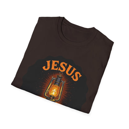 A028 - Jesus Is My Light in the Darkness - Inspirational Christian T-Shirt