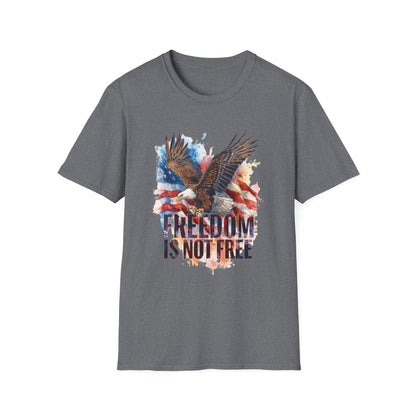 A043 - Freedom is Not Free - Flag and Eagle Patriotic T-Shirt