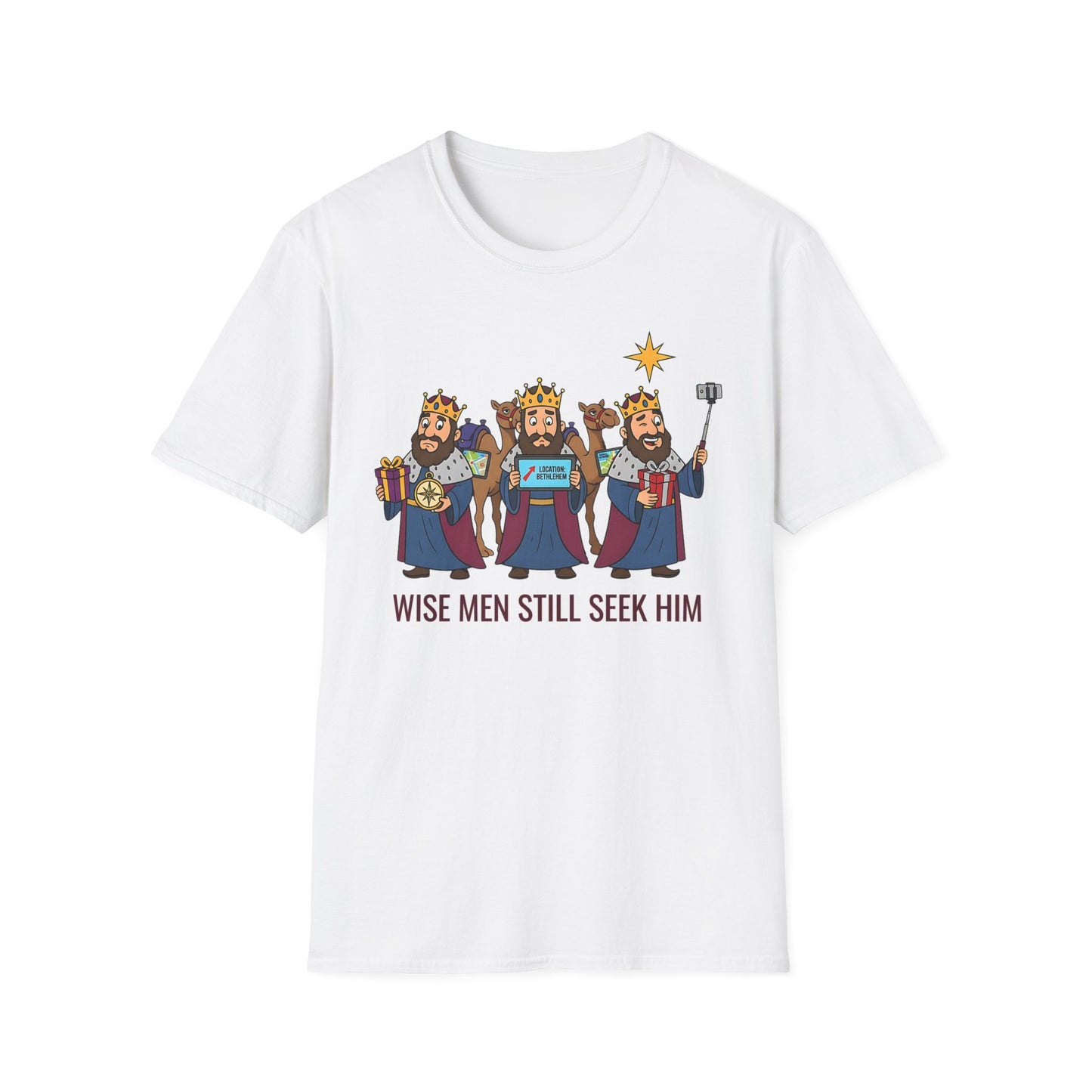 A090 - Wise Men Still Seek Him Funny Christmas T-Shirt