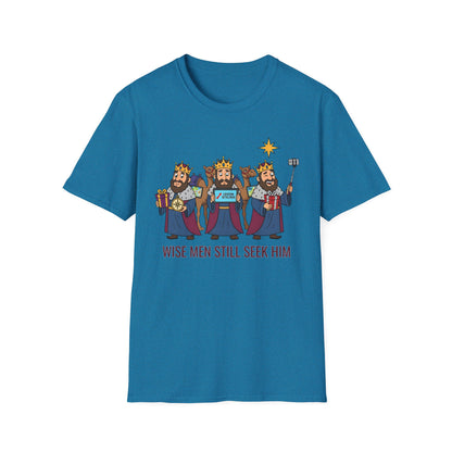 A090 - Wise Men Still Seek Him Funny Christmas T-Shirt