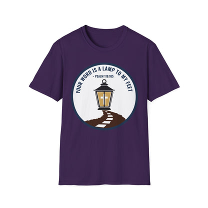 Your Word is a Lamp to My Feet Psalm 119:105 Inspirational Christian T-Shirt