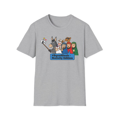 Nativity Squad Goals Selfie Funny Christmas Holiday T-Shirt