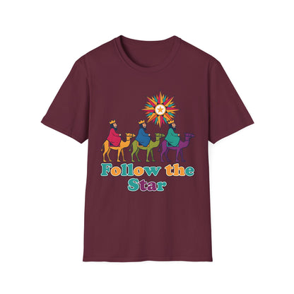 Follow the Star Christian Christmas T-Shirt