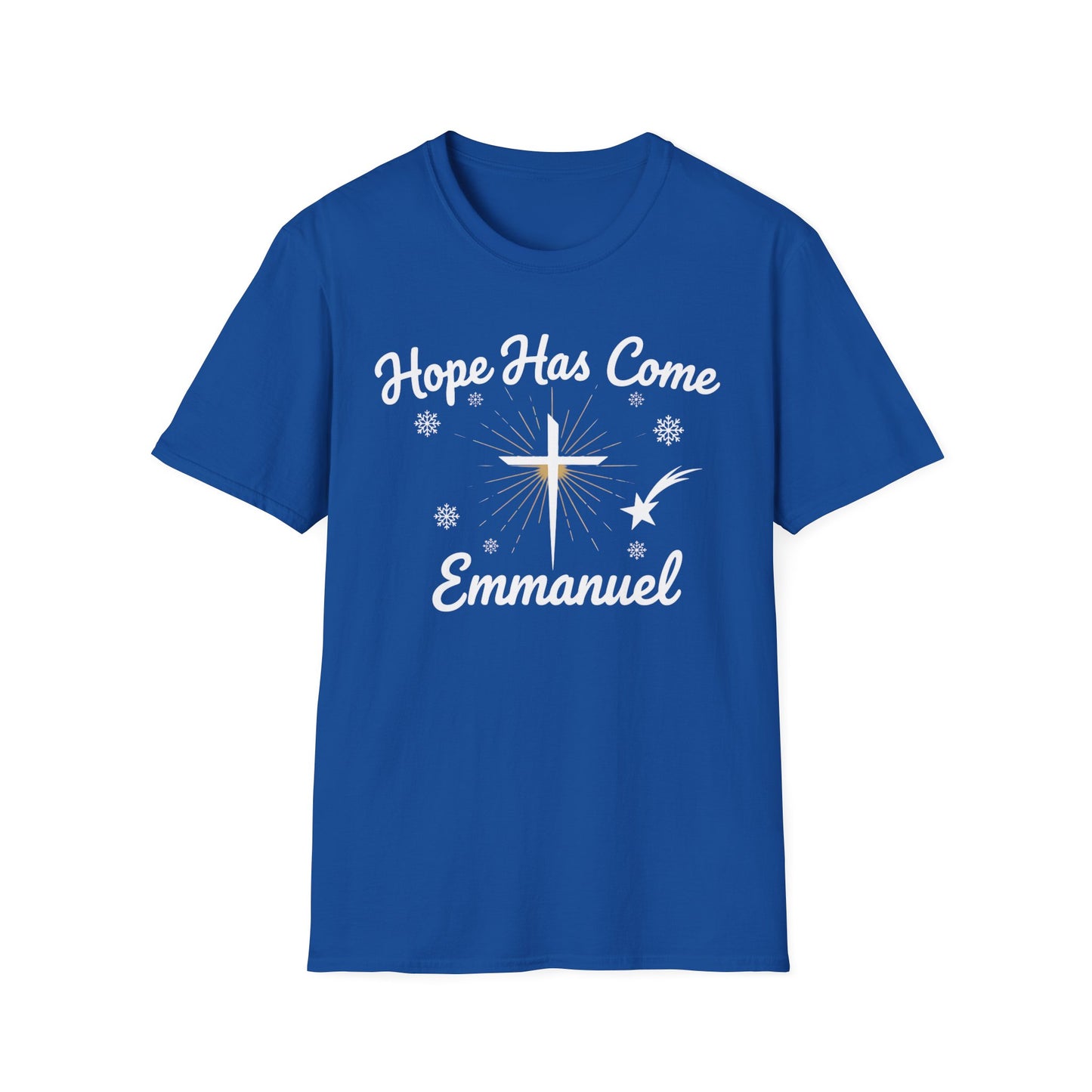 A067 - Hope Has Come Emmanuel Christian Christmas T-Shirt