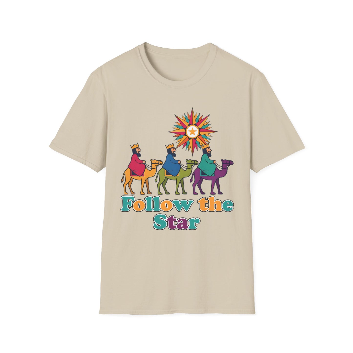 A088 - Follow the Star Christian Christmas T-Shirt